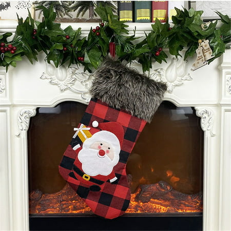 Fashion Christmas Socks Gift Bag Christmas Pattern Christmas Decoration Goodybag USLJ9-7681 2022 Clearance Halloween Fashion Christmas Socks