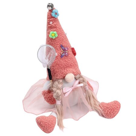 Holiday Faceless Dwarf Doll Christmas Gnome Doll Plush Old Man Doll Butterfly Flower Doll Pendants Christmas Garden Series Rudolph Doll Handmade Gnome