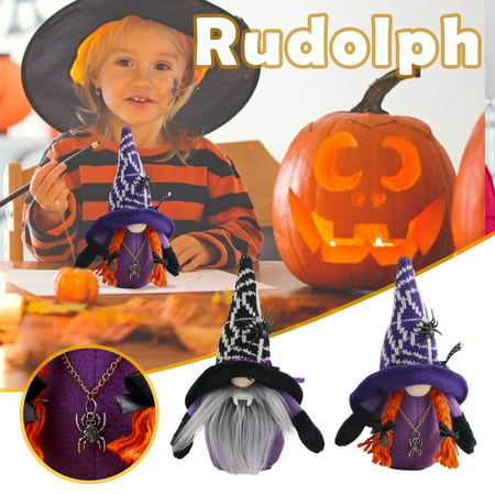 Miximx Halloween Gnome Decorations Bedroom Living Room Desktop Decoration Standing Post - Gifts Ltz Miximx Halloween Gnome Decorations a-a#2292