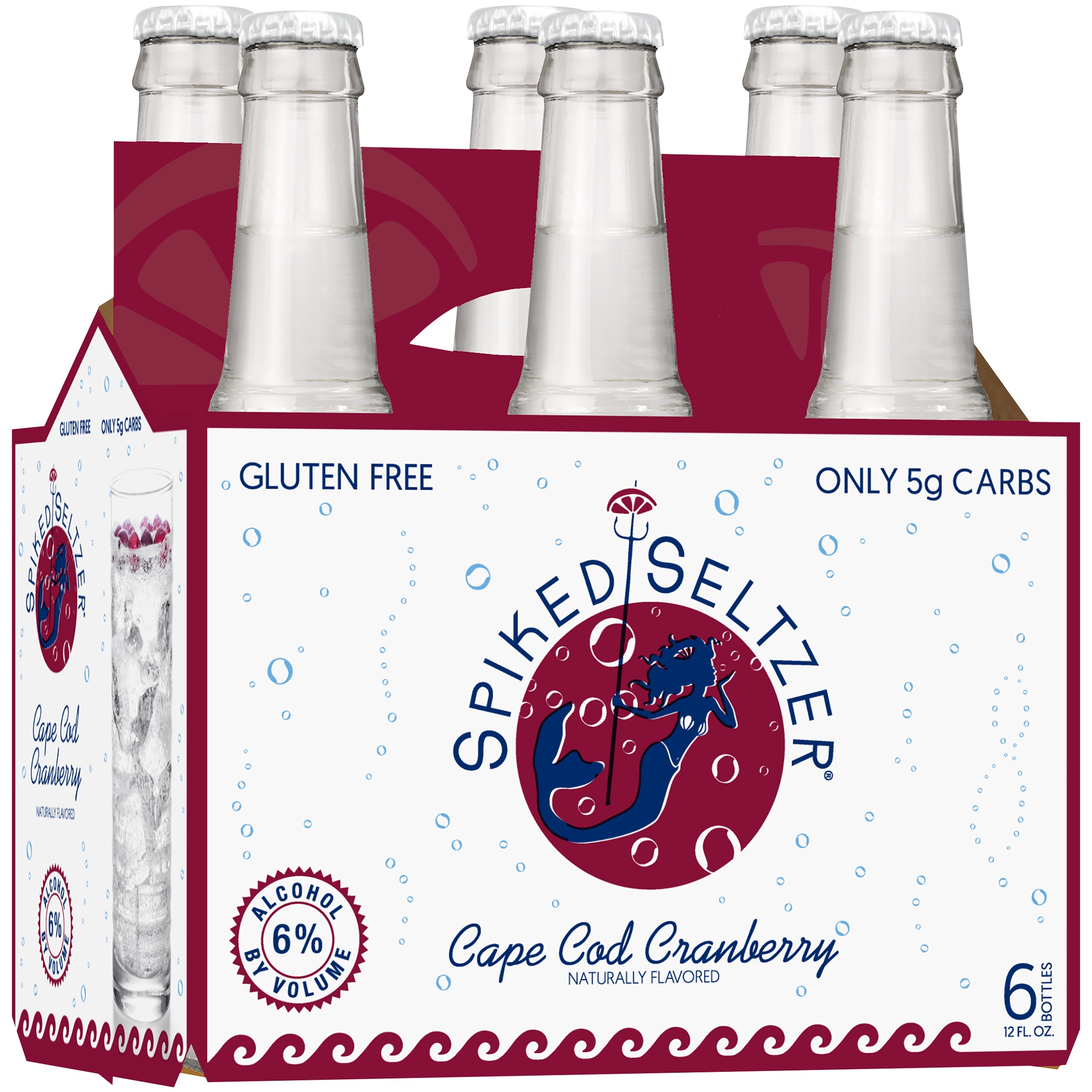 SpikedSeltzer® Cape Cod Cranberry Beer 6-12 Fl. Oz. Bottles