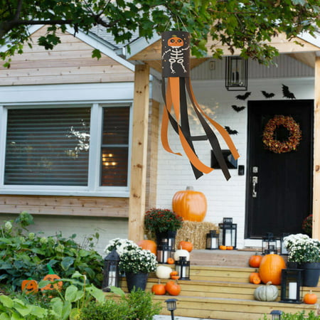 Usupdd Halloween Ghost Wind Tube Flag Hanging Ghost Flag Waterproof Ghost Festival Outdoor Decorations WAA220811-8835