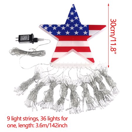 Yrtoes Pentagram Lights LED Christmas Lights Decoration Lantern Lights String Star Lights LED Curtain Lights Black Friday Deals 8532