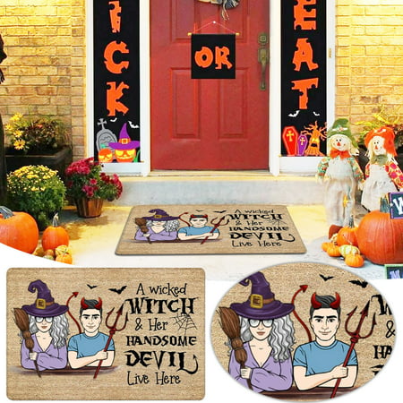 Usupdd Halloween Thriller Pumpkin Lantern Living Room Doormat Bedroom Floor MatUsupdd WBB220811-3460