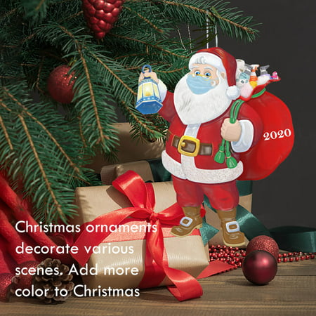 6PC Christmas Ornament Resin Santa Personalized Claus of Holiday Decorations USLJ9-9546 2022 Clearance FALL DECORATIONS for HOME 6PC Christmas Ornamen