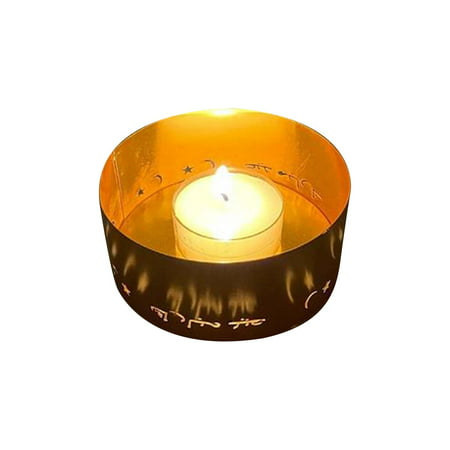 DDgui New Upgraded Muslim Iron Art  Eid Al Fitr Projection  Tea Lamp Candlestick  Household Table Decoration Candlestick DDgui LFF220922-23191