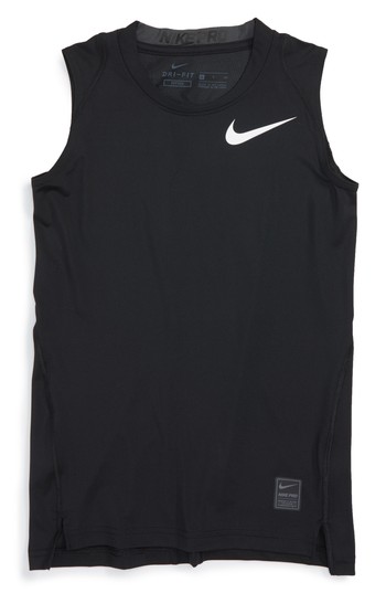 Boy's Nike Pro Cool Tank, Size M (10-12) - Black