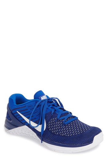 Men's Nike Metcon Dsx Flyknit Training Shoe, Size 10 M - Blue