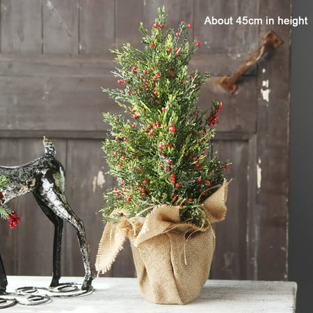 Usupdd New Artificial Tabletop Mini Christmas Tree Decorations Festival Miniature Tree Usupdd WBB220817-4723