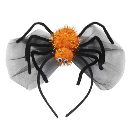 FengLS Halloween Headband Festive Party Ball Spider Headband Black Plush Tricky Headgear 09-Decor-10A#4973 Ideal Gift Halloween Headband Festive