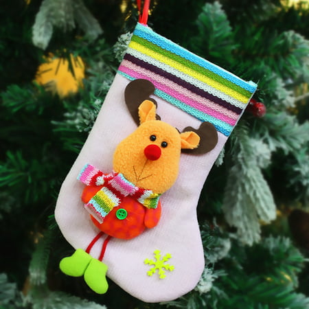 DDgui New Upgraded Wool Pendant Gift Bag with Mahogany Leaves Oversized Candy Christmas Stockings DDgui WAA220921-4723
