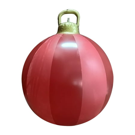 FengLS Outdoor Christmas PVC Inflatable Decorated Ball Christmas Gift Christmas Yard Decoration 10-MYF HAPPY-06A#2658 LUCKY MYFOutdoor Christmas PVC