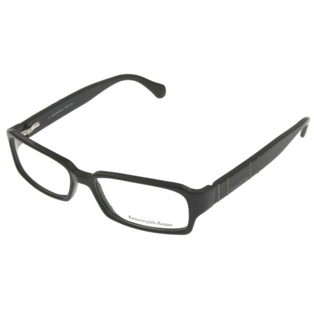 Ermenegildo Zegna Eyeglasses Unisex Rectangular VZ3504 0700 Black