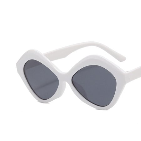 2312 Lip Sunglasses Solid White Grey Creative Sunglasses Individual Design Sun Protection Anti-Glare Eyeglasses