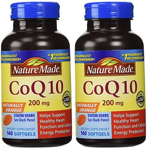 Nature Made, Naturally Szmvn Orange Coq 10 200 Mg 140 Softgels (pack of 2) Njplp
