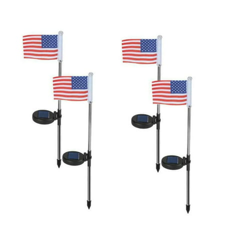 Solar American Flag Light Yard Lawn Light Home Garden Courtyard Decor 08HWC15A#1136 2022 the Hot Solar American Flag