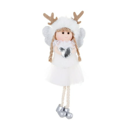 MIANHT Christmas Angel Plush Doll Pendant Xmas Tree Hanging Decoration Party Ornaments - 2022 Christmas Angel Plush N-#7287