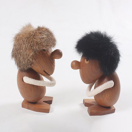 Buodes Princess Party Decorations Danish Wind Practical Gift Toys Solid Wood Craft Ornaments Furry Decorations