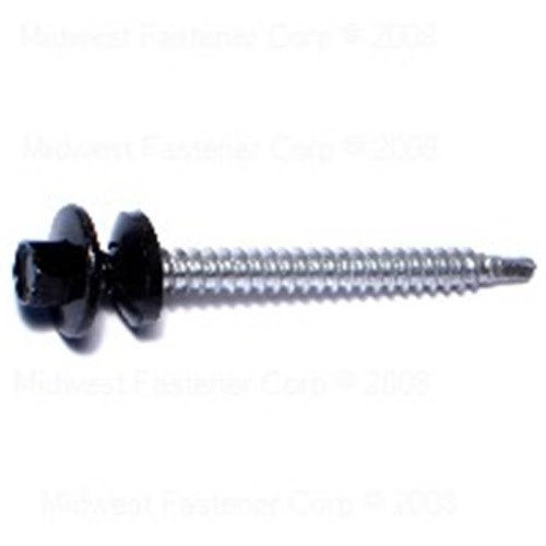 Midwest Fastener 9657 No.5, 10 X 2 Black Pole Barn Screws - 357 Piece
