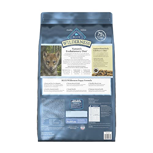 Blue Buffalo Wilderness High-Protein Natural Puppy Dry Food  Chicken Recipe  28-lb Bag thumbnail