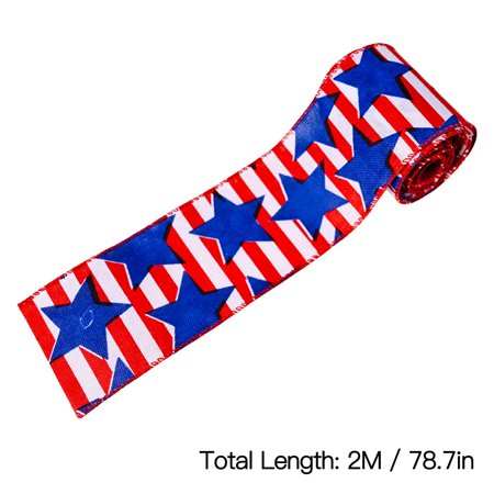Usupdd Independence Day Holiday Decoration Independence Day Ribbon Usupdd WDD220816-2518
