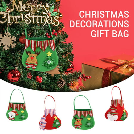 DDgui New Upgraded 4New Christmas Gift Bag Candy Bag Christmas Apple Gift Bag Christmas Decorations DDgui WAA220921-5588