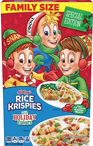 Kellogg's Rice Krispies With Holiday Colors Special Edition Toasted Rice Cereal
