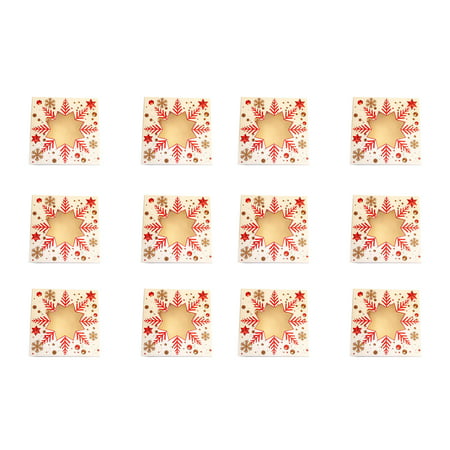 1/6/12pc Christmas Baking Snack Box Packaging Paper Box Packaging Christmas Cake Packaging Gift Box - Uscallm Home 2022 a#7287