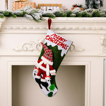 New Christmas Decoration Supplies Faceless Doll Christmas Socks Large Christmas Socks Gift Bag Gift Bag Ljddg#9797 Home Kitchen New Christmas Decorati