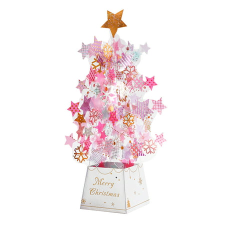 2022 Newest Christmas Card 3D Three-dimensional Creative Christmas Gift Crystal Christmas Tree Ornament LJ-C#20140 Christmas Card 3D