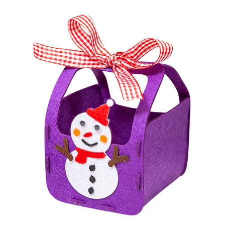 MIANHT Christmas Handmade DIY Non-woven Gift Bag Material Package Children S Apple Bag Safe Candy Bag - 2022 Christmas Handmade DIY E-#5796