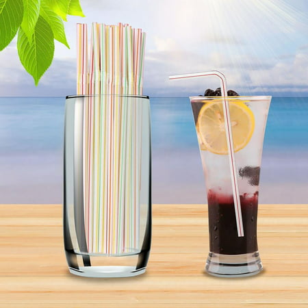 DDgui New Upgraded Color Disposable Plastic Straws Bent DIY Straws Creative Milk Tea Drink Straws DDgui LCC220922-4875