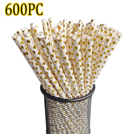 Disposable Independent Packaging Coffee Plastic Double Hole Straw (600pc) - Uscallm 2022 White H#5499-a-H#5499