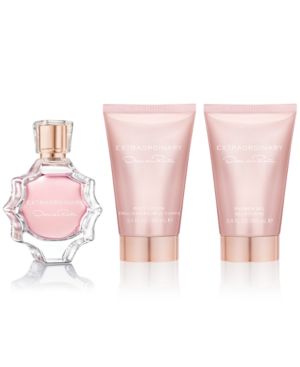 Extraordinary by Oscar De La Renta - 3 PIECE GIFT SET - 3.0 OZ EAU DE PARFUM SPRAY, BODY LOTION, 3.4 OZ SHOWER GEL