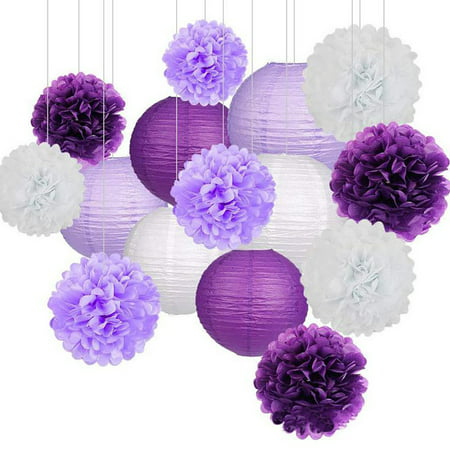 T*4722，Paper Flower Ball Paper Lantern Set Birthday Party Wedding Decoration 15Pcs/Set，P*4722 ED2