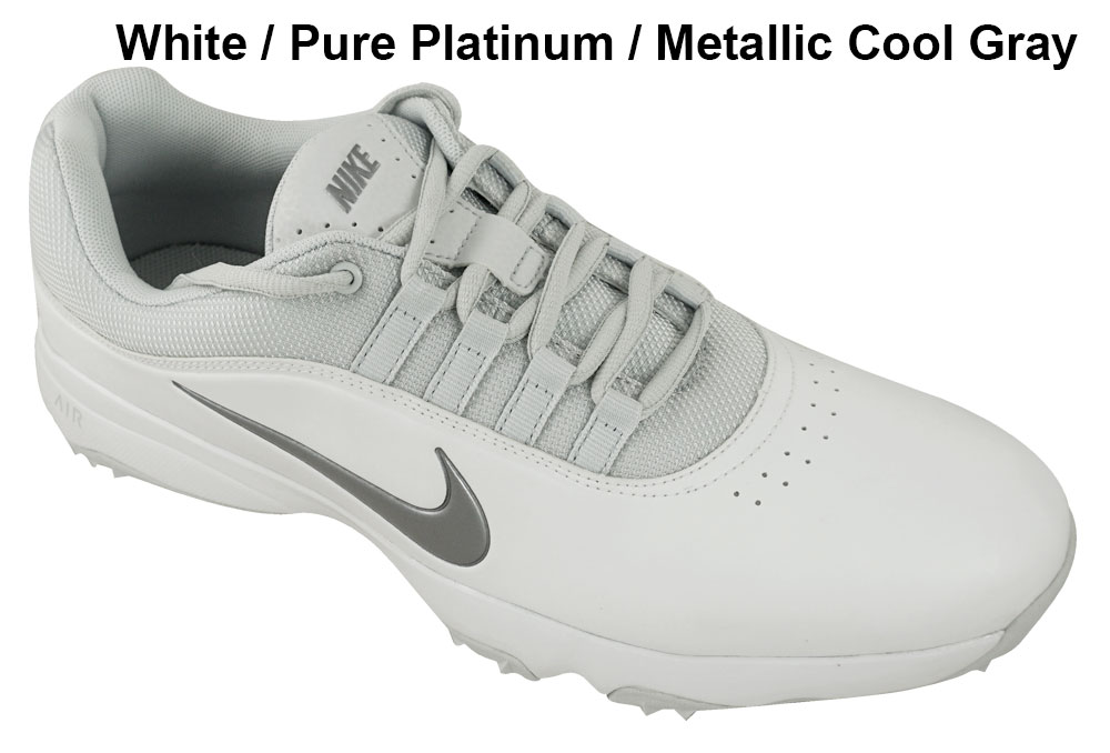 Nike- 2016 Air Rival 4 Golf Shoes 10 - Medium - Pure Platinum/cool Gray/vivid Orange