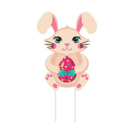 Usupdd New Easter Decorations Outdoor Bunny Chick Eggs Yard Signs Garden Decor Usupdd WBB220817-5499