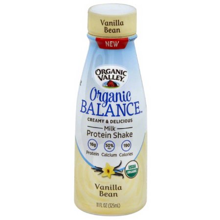 Organic Valley Organic Balance Vanilla Bean Milk Protein Shake, 11 Fl Oz, (pack of 12)