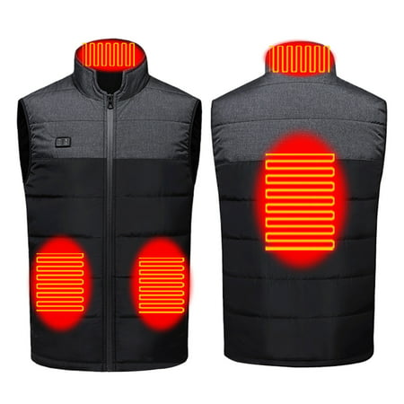 Usupdd Outdoor Warm Clothing Heated for Riding Skiing Fishing Charging Via Heated Coat Usupdd WEE220811-4542