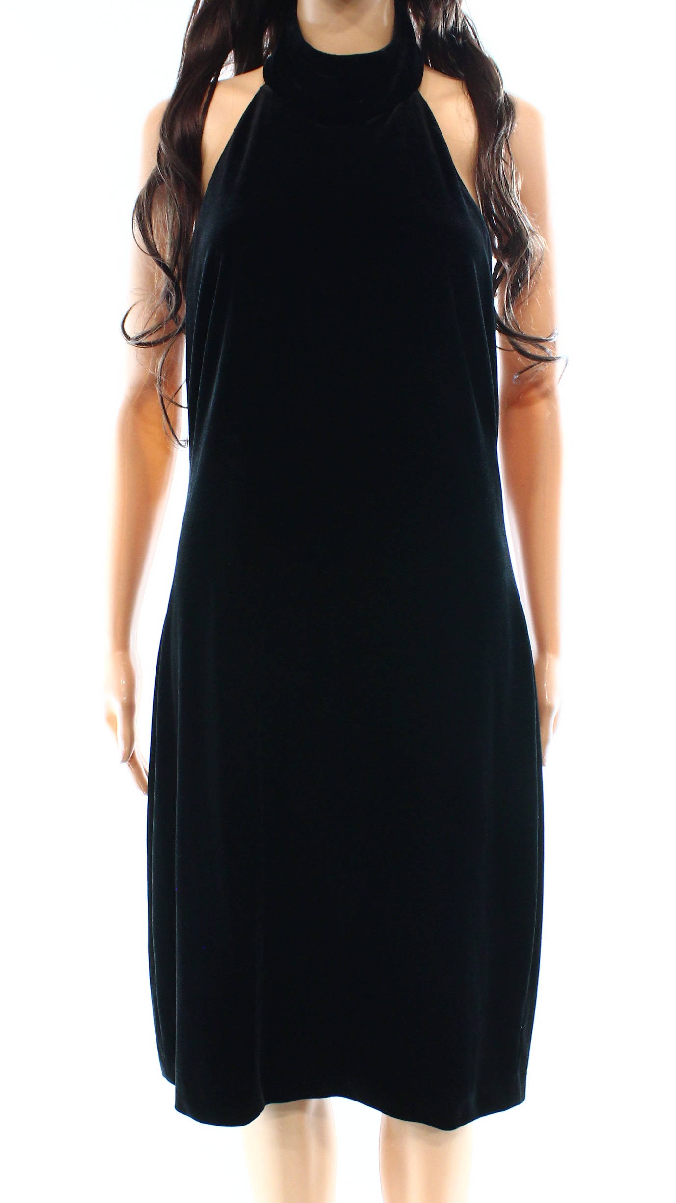 Ralph Lauren 149 Womens New 1507 Black Zippered Sleeveless Sheath Dress 8 B B - All