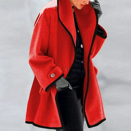 Tokmisa Ti129 Fashion Womens Warm Faux Coat Cardigan Winter Solid Long Sleeve Outerwear #1136 Co