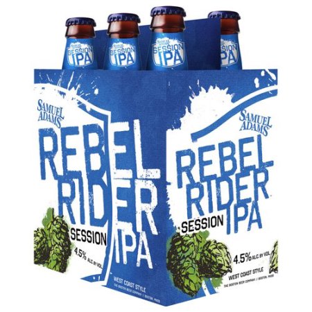 Samuel Adams Rebel Rider Session Ipa Beer, 12 Fl Oz, 6-pack