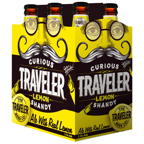 The Traveler Beer Co. Curious Traveler Lemon Shandy Ale, 6 Pack, 12 Fl Oz