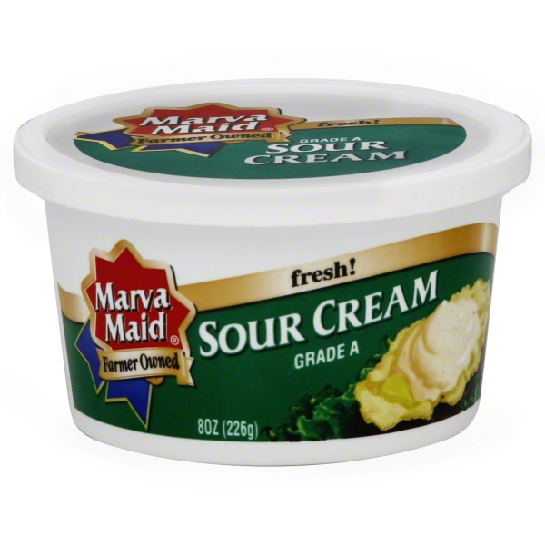 Marva Maid Sour Cream, 8 Oz.