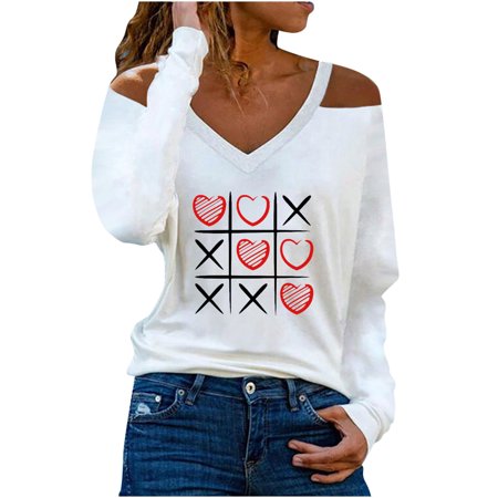 Sentmoom Long-Sleeve Basic Loose Tee  Womens Blouses and Tops Dressy for Work Tie Knot Tee Shirt V-neck Soft Basic Shirt Trendy Loose T Shirts Cozy Lo