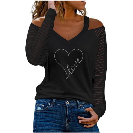 Sentmoom Ladies Tops and Blouses  Floral Printed T-Shirt Long Sleeve V-neck Lace Patchwork Tops Breathable Pullover T Shirts Oversized Tunics Classic 