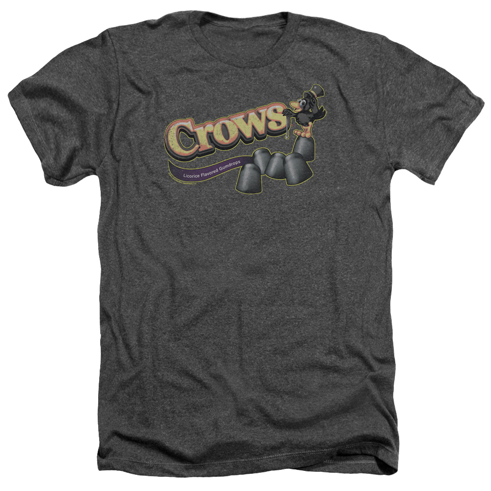 Tootsie Roll Chocolate Candy Crows Black Licorice Gumdrops Adult Heather Tshirt