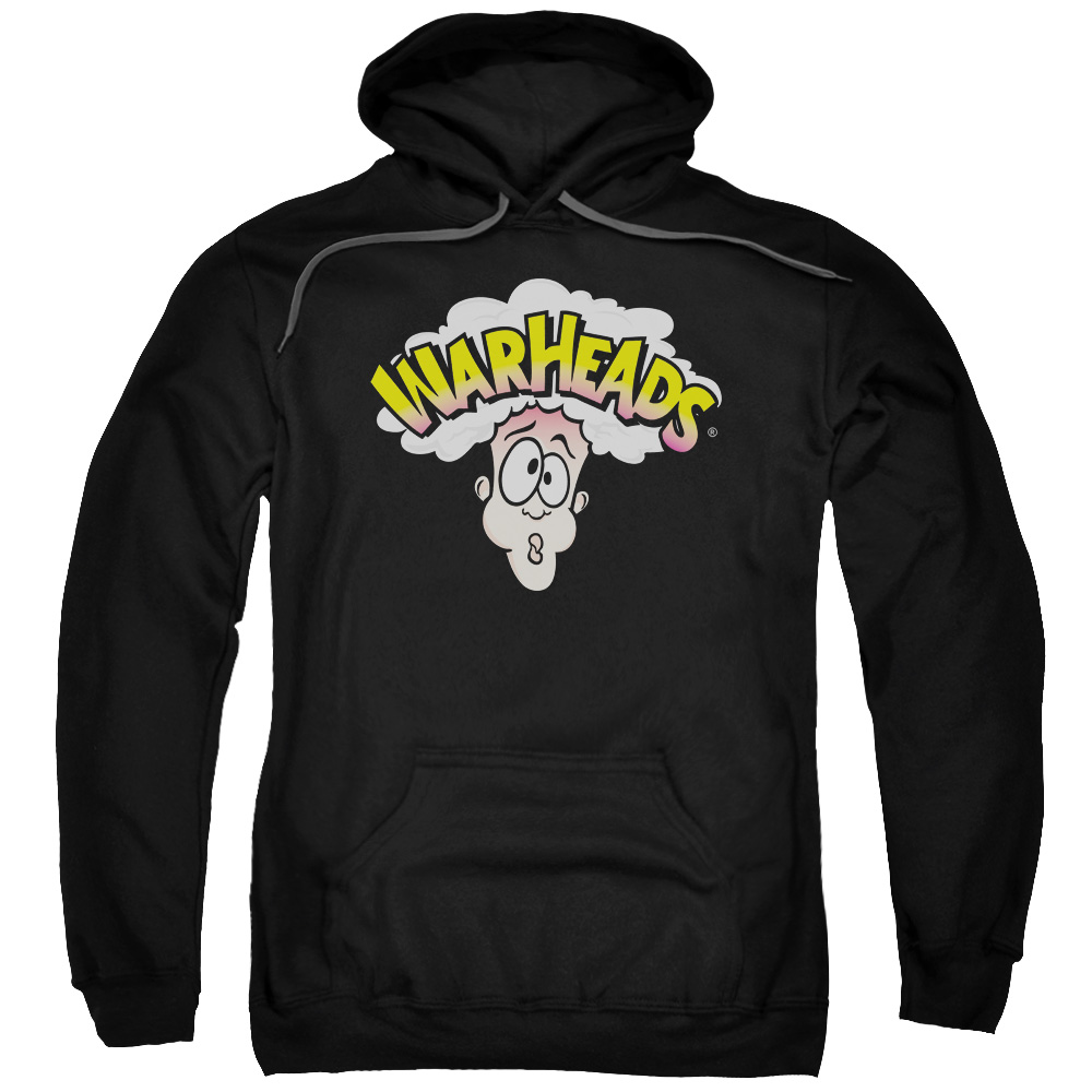Warheads 90s Brand Extreme Sour Hard Candy Sour Head Logo Adult Pull-Over Hoodie