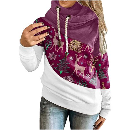 CXTTX Women S Fashion Hoodies Sweatshirts Skull Roses Tshirt Long-Sleeve Grey Zip up Hoodie Lightweight Trendy Gradient Printed Sweatshirt Hoodies Tre