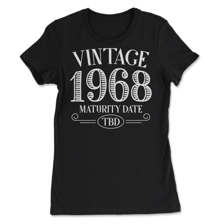 Born in Year 1968 Vintage Shirt - Maturity TBD