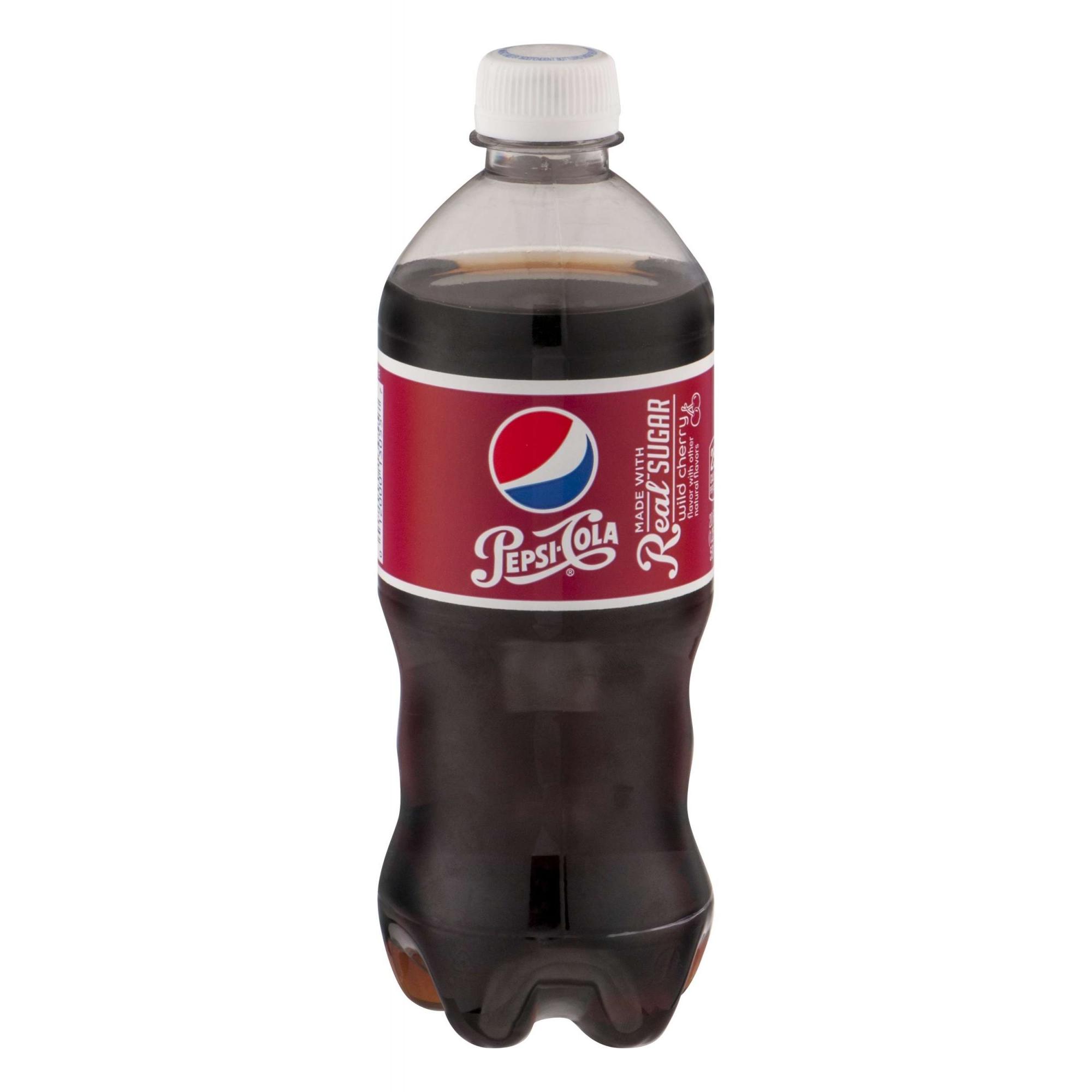 Pepsi-Cola Wild Cherry Soda 20 Fl. Oz. Bottle
